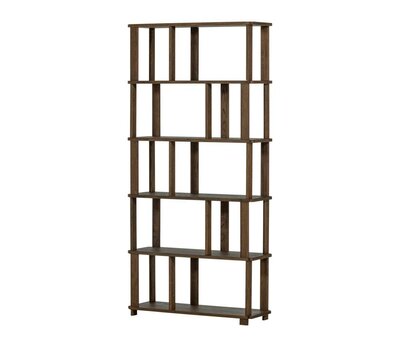 WOOOD Riss Boekenkast Eikenhout 186x90 Naturel