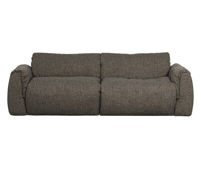 WOOOD Baggy 2-zits Bank Geweven Stof Warmgrijs Melange