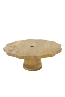 Zusss taartplateau hout hartje naturel