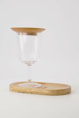 Zusss  glastopper hout hartje naturel