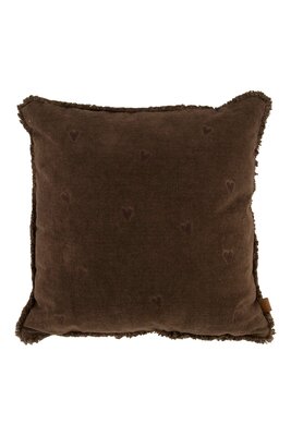 Zusss kussen velvet hartjes 45x45cm
