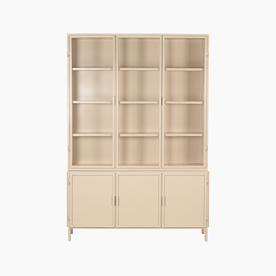 New Routz Garland 6 deurs vitrinekast Sand