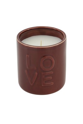 Zusss geurkaars keramiek love