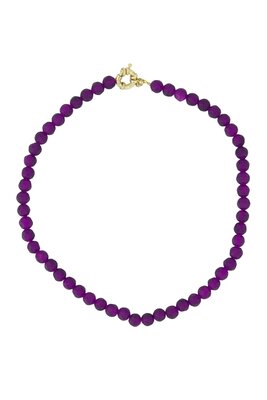 Zusss kralen ketting mid purple