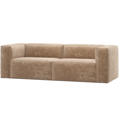 WOOOD Essentials  Bean 3,5-zits bank Chenille Velvet Perzikroze