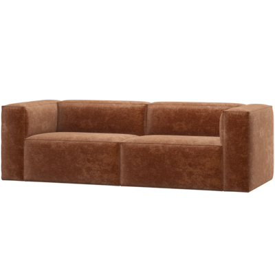 WOOOD Essentials  Bean 3,5-zits bank Chenille Velvet Terra