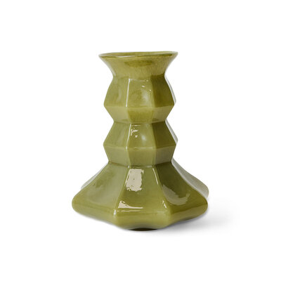 HKLIVING Silhouette glass vase, green