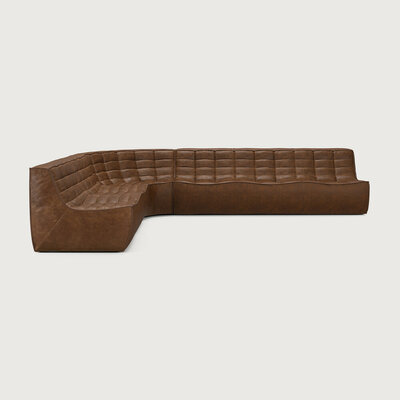 Ethnicraft N701 Modulaire Sofa Set Links Chestnut