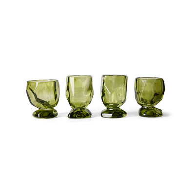 HKLIVING Glasses Eemerald Set of 4