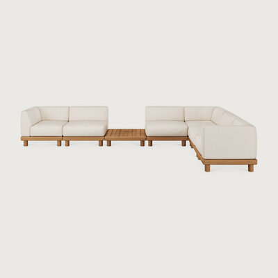 Ethnicraft Monocle Outdoor Modulaire Sofa Set Right