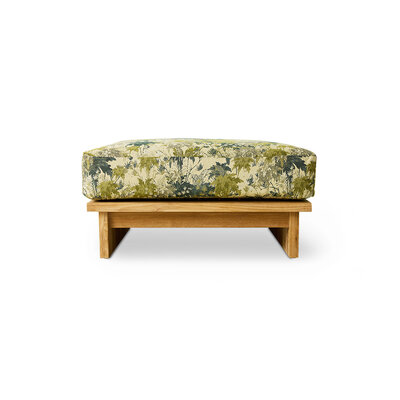 HKLIVING Outdoor Hocker Teak Botanical