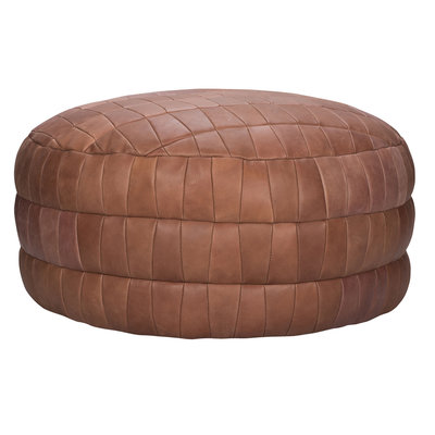 Bodilson leren poef Scoop bruciato