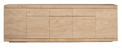Ethnicraft oak Burger sideboard 5 doors