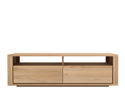 Ethnicraft oak Shadow TV-cupboard 2 drawers