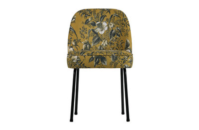 WOOOD Premium Vogue eetkamerstoel fluweel poppy mosterd