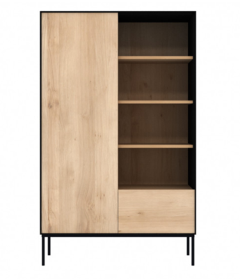 Ethnicraft Blackbird storage cupboard oak black