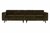 WOOOD Premium Statement 4-zits Bank 280 cm Platte Brede Rib Warm Groen