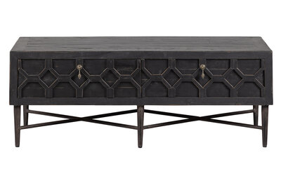 SALE! BePureHome Bequest salontafel met 2 lades hout zwart (model winkel)
