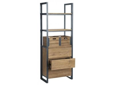 D-Bodhi Fendy boekenkast small 3 lades - Natuurlijk Wonen D-Bodhi Fendy boekenkast small 3 lades - Natuurlijk Wonen
