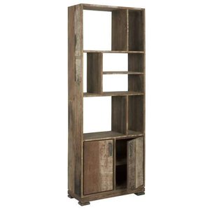 DD-Bodhi Soul boekenkast 2 deuren 7 open vakken - Natuurlijk Wonen DD-Bodhi Soul boekenkast 2 deuren 7 open vakken - Natuurlijk Wonen