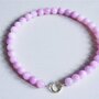 Bazou kralen ketting van natuursteen XL - lilac