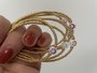 Jewelz By Joya golden Smiley elastisch armbandje handmade