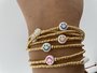 Joys label Smiley elastisch armbandje handmade