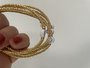 Joys Label  golden Smiley elastisch armbandje handmade
