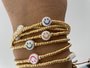 Joys Label  golden Smiley elastisch armbandje handmade