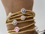 Jewelz By Joya golden Smiley elastisch armbandje handmade