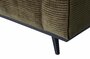 WOOOD Premium Statement 4-zits Bank 280 cm Platte Brede Rib Warm Groen