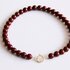 Bazou kralen ketting van natuursteen XL - burgundy