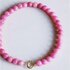 Bazou kralen ketting van natuursteen XL - fuchsia