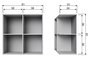 VTWonen lower case four open grenen betongrijs [fsc]